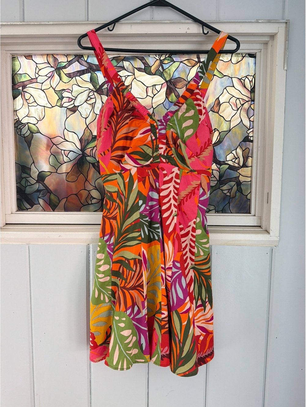 Maeve Anthropologie Colorful Tropical summer Dress Size 6
